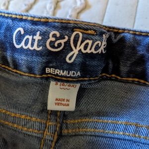 Cat & Jack Bermuda Jean Shorts Sz 6/6x